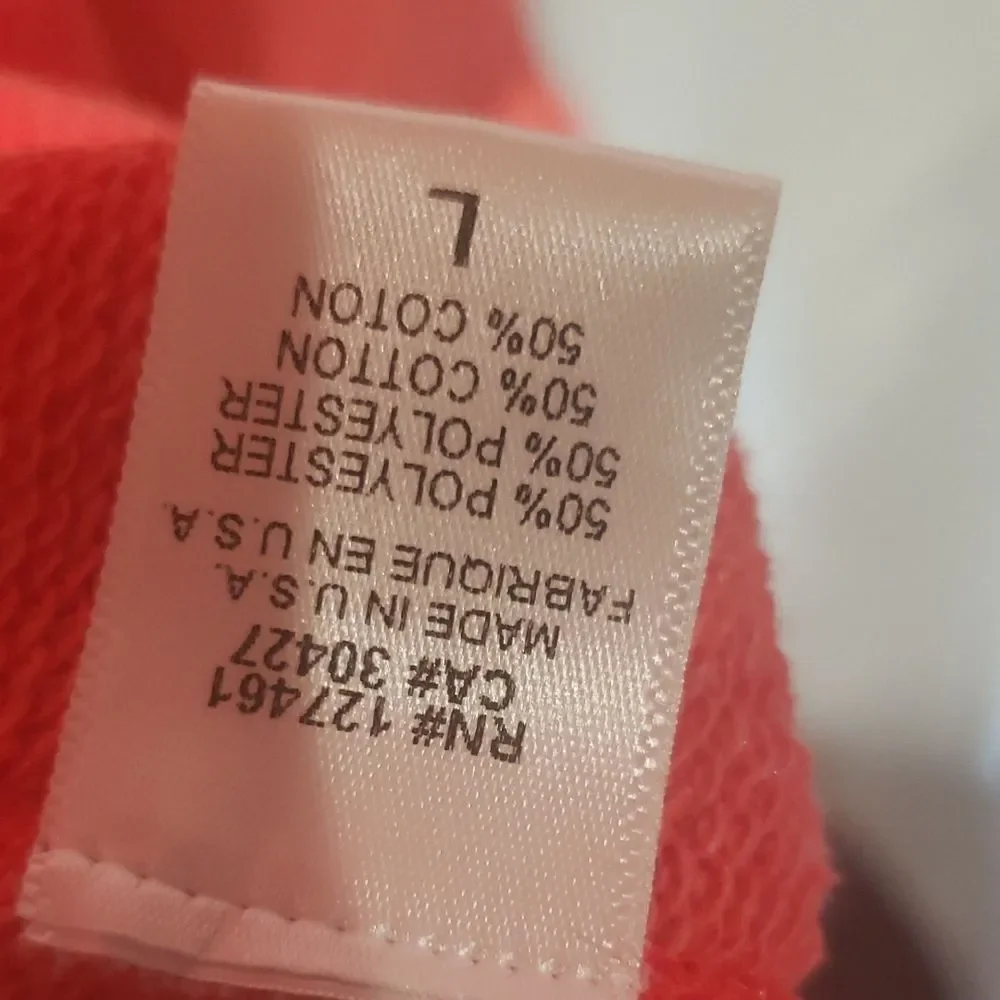Wildfox Coral 'USA is A-Okay' graphic Sweatshirt nwt SZ L